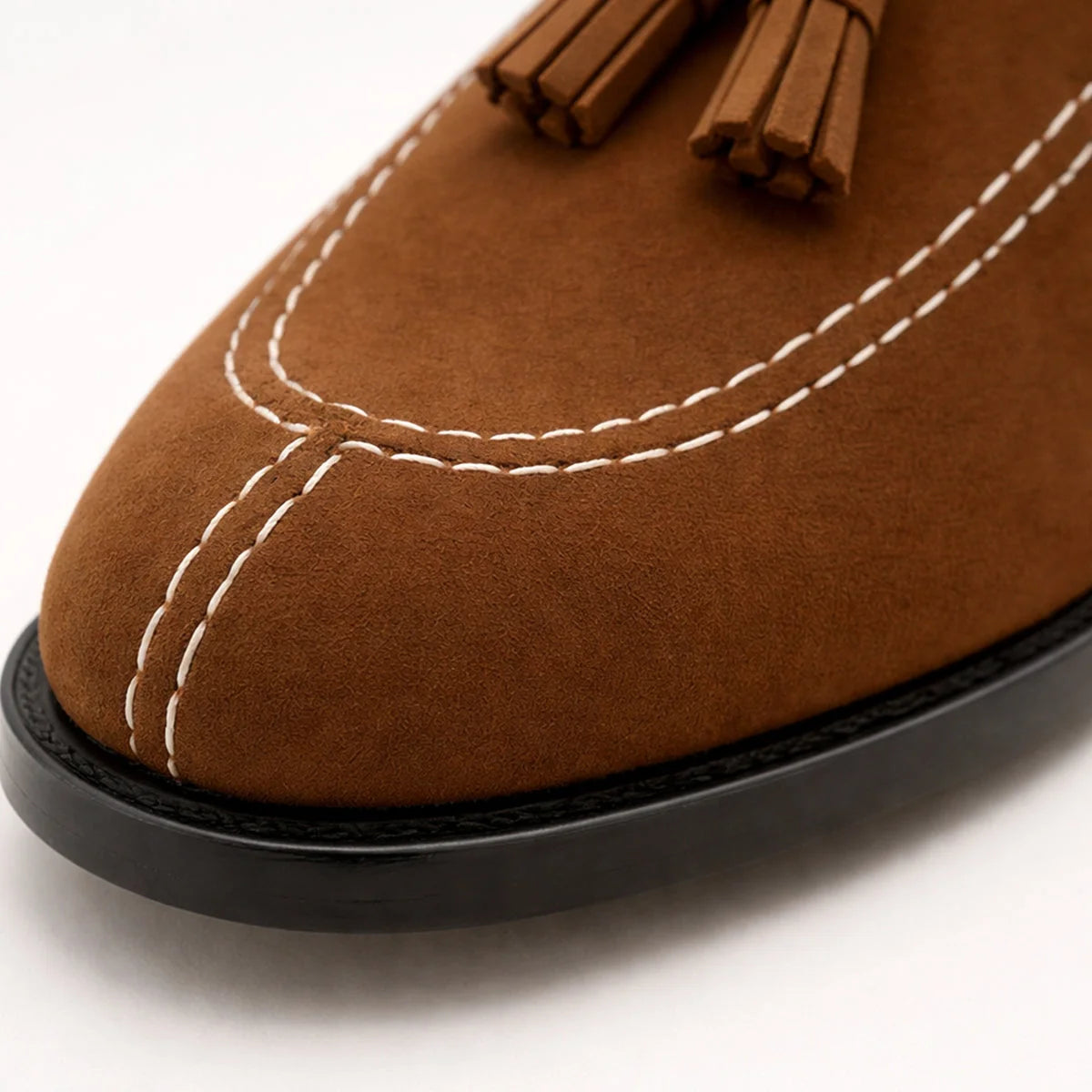 Men's Loafers Suede Tassel Slip-On