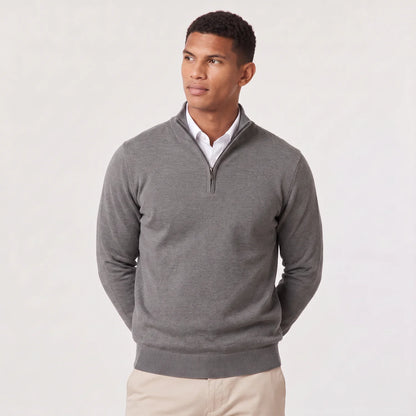 Men's Quarter-Zip Knit Sweater
