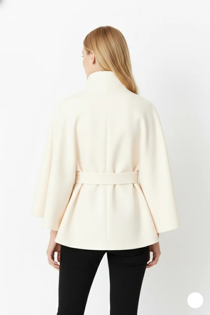 Sofia | Belted Cape Coat