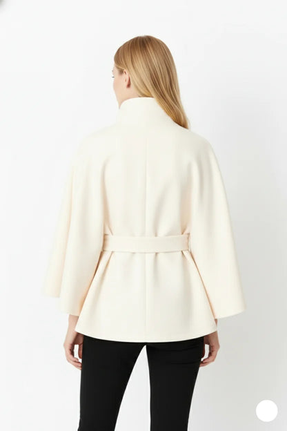 Sofia | Belted Cape Coat