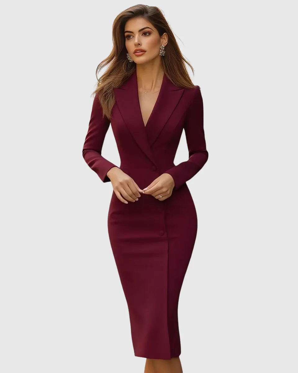 Double-Breasted Blazer Dress for Women