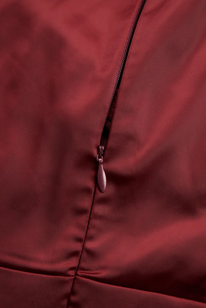 Shawl Collar Midi Wrap Dress