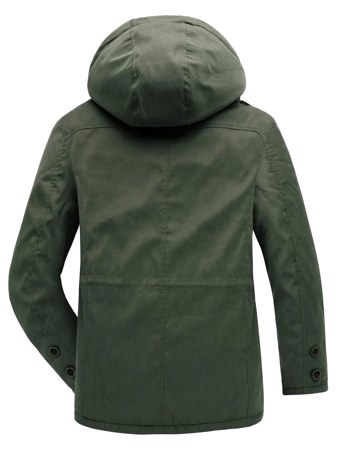 Men's Hooded Jacket – Black Insulated Utility