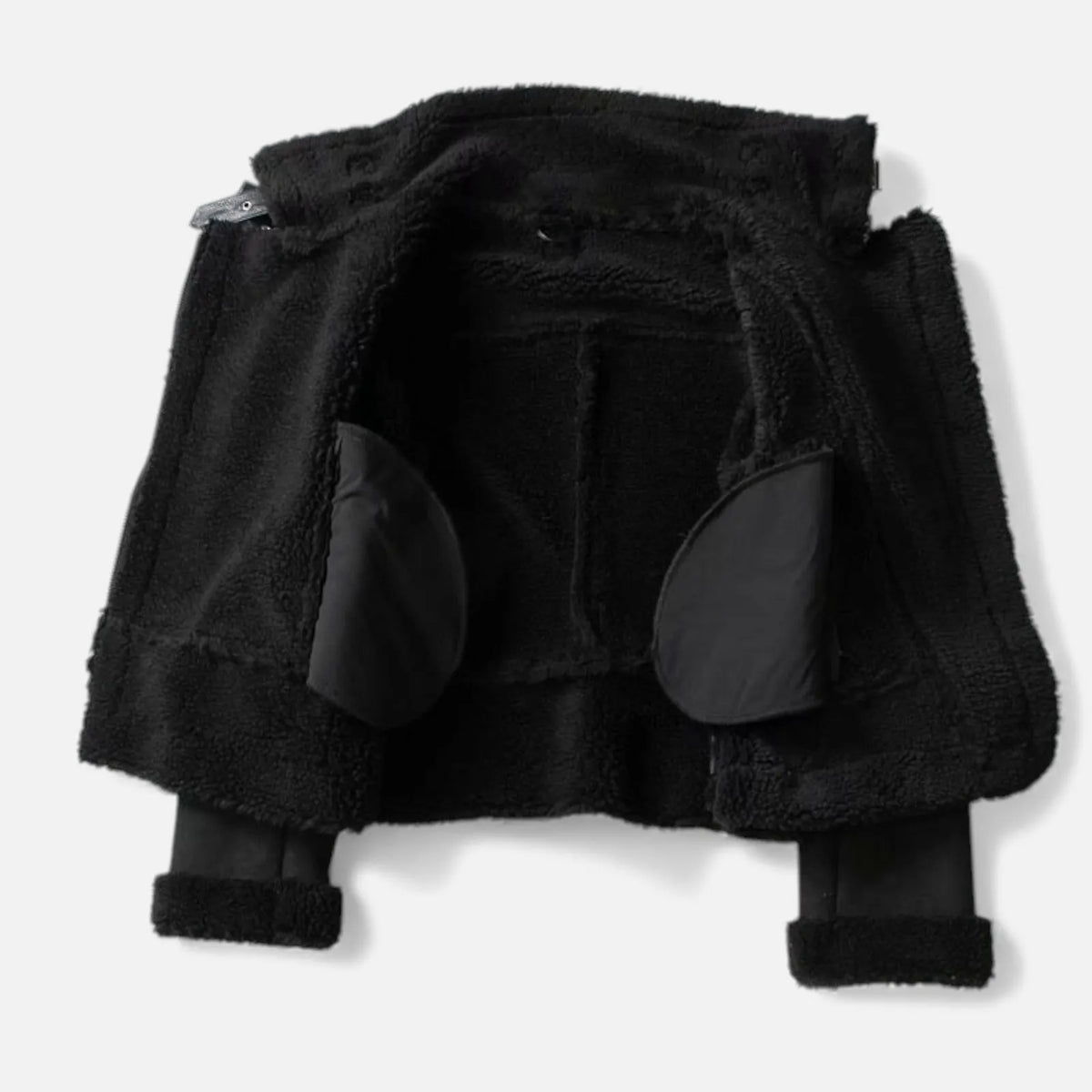Women's Suede Shearling Moto Jacket - view 6